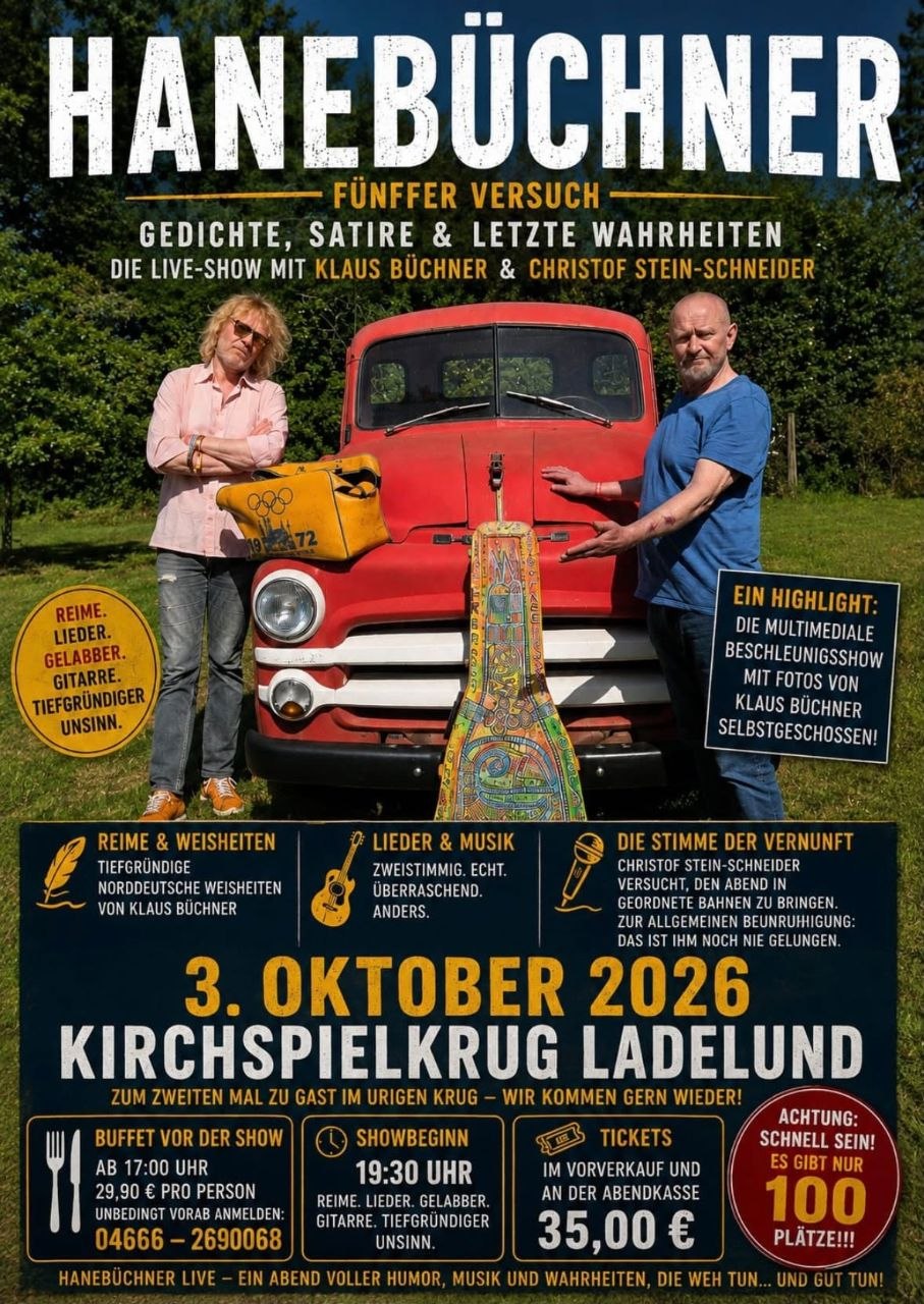 Hanebüchner - am 3. Oktober im Kirchspielkrug